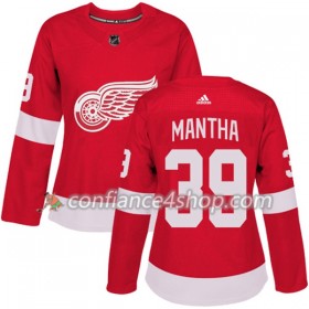 Adidas Maillot de Hockey Detroit Red Wings Anthony Mantha 39 2017-2018 Rouge Authentic - Femme